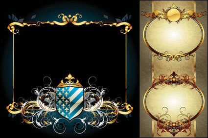 European border pattern vector material