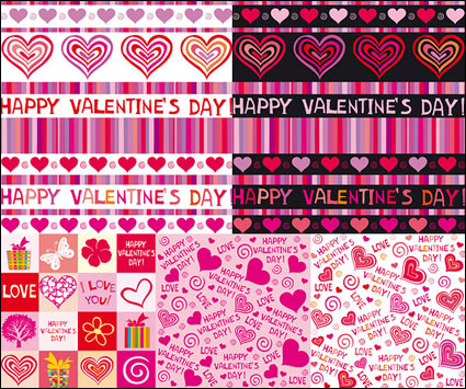 Cute hearts background Vector