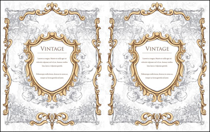 European gorgeous frame - Vector