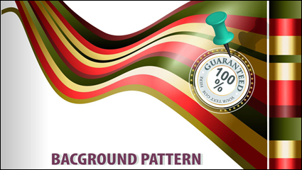 Elegant ribbon color card chromatography vector material -4