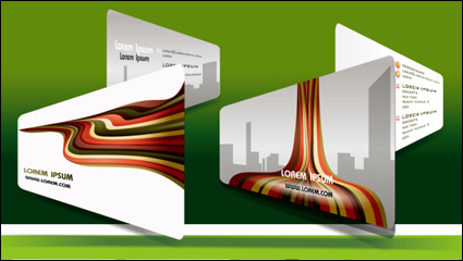 Beautiful card material 02-- vector material