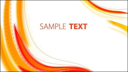 Flow curves text box vector material -2