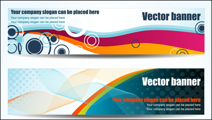 Colorful geometric banner vector background -2