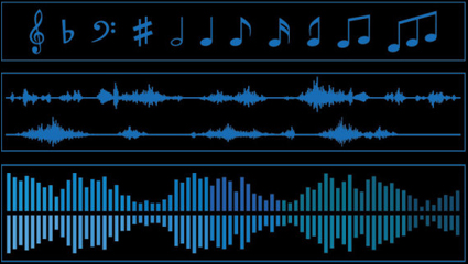 Audio band material 01 - vector
