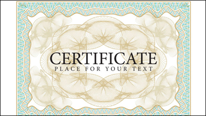 Beautiful border pattern background 04-- vector material