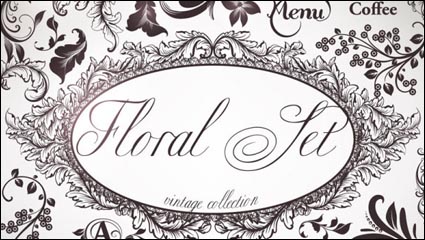 Ornate patterns 05-- vector material