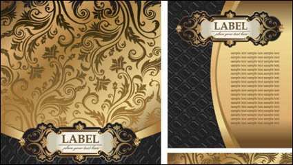 Gorgeous European pattern background 03 - vector