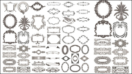 Beautiful European border vector