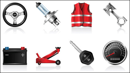 Car peripheral products icon - vector