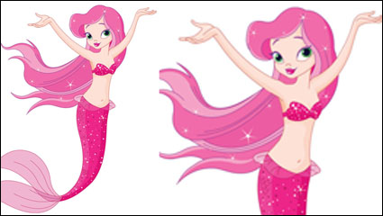 Cartoon Mermaid 03 - vector
