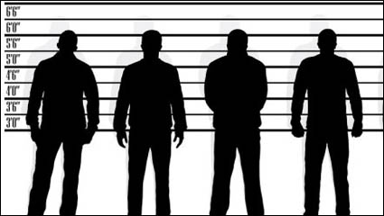People silhouette - vector material