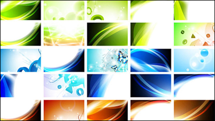 The gorgeous beautiful card 01 - vector material