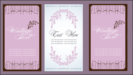 Beautiful card 01 - vector material
