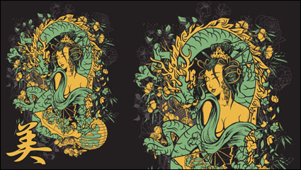 The trend of T-shirt 25 - vector material