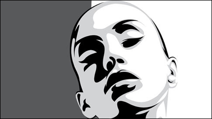 Beautiful silhouette 02 - vector