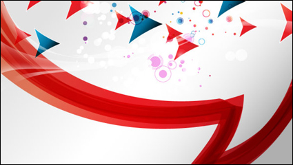 Dynamic arrows background vector material -3