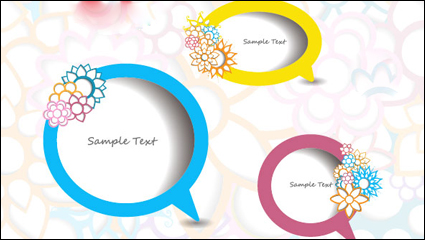 Pierced page template 04 - vector material