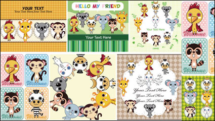 Cute cartoon children