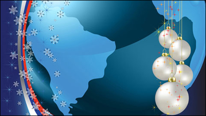 Christmas background 01 - vector material