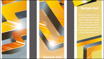 Trend bookmark card 02 - vector material