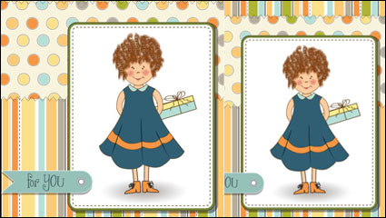 Cute cartoon illustration 03 - vector material