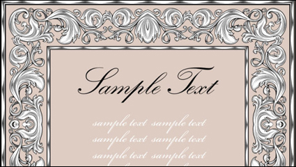 European pattern border 04 - vector material