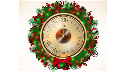 Beautiful Christmas background 03 - vector material