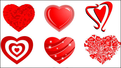 Hearts - vector material