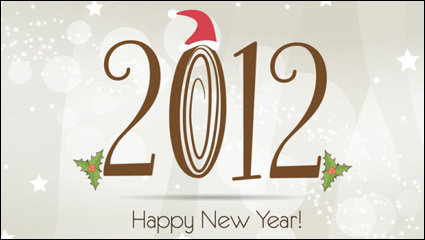 2012 Christmas fonts 01 - vector material
