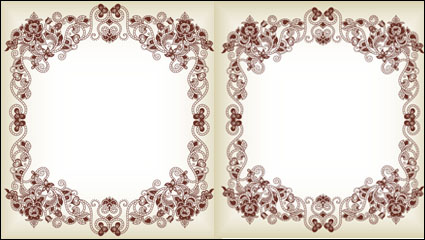 Fine pattern border 01 - vector material