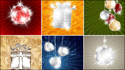 Starry Christmas background 02 - vector material