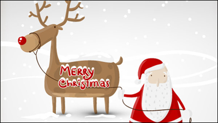 Beautiful Christmas illustrator 03 - vector material