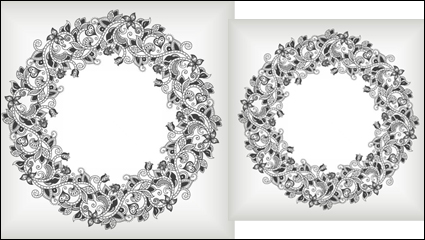 Fine pattern border 04 - vector material