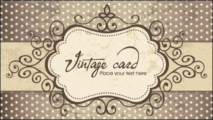 Retro pattern background 02 - vector material