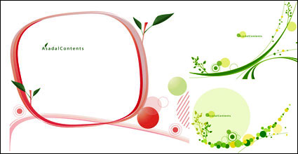 Green leaf pattern vector ma