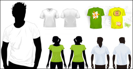 T-shirt vector template