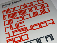 Red and white series of one-sided design of