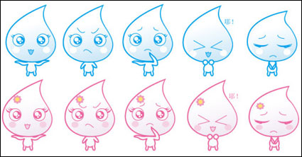 Expression Vector cartoon water droplet