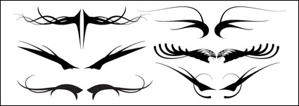 Cool lines wings style vector material