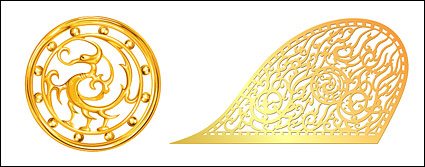 Gold color pictorial