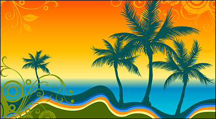Vector patterns and sea palm