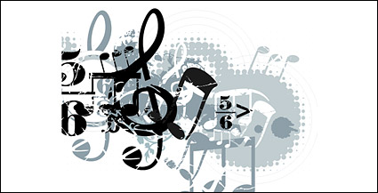 Music design elements vector