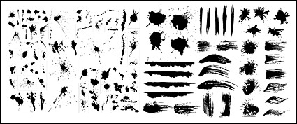 The ink and ink marks