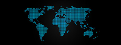 Blue-point map of the world vector material