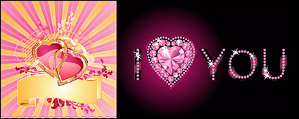 The heart-shaped diamond-inlaid