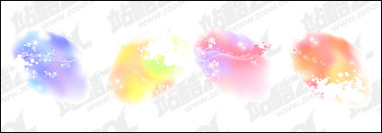 Dreams in the ink pattern vector material -2