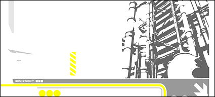 Black and white buildings